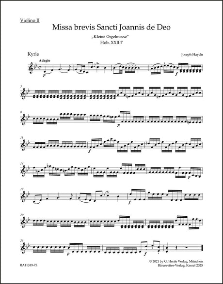 Haydn: Missa brevis Sancti Joannis de Deo, Hob. XXII:7