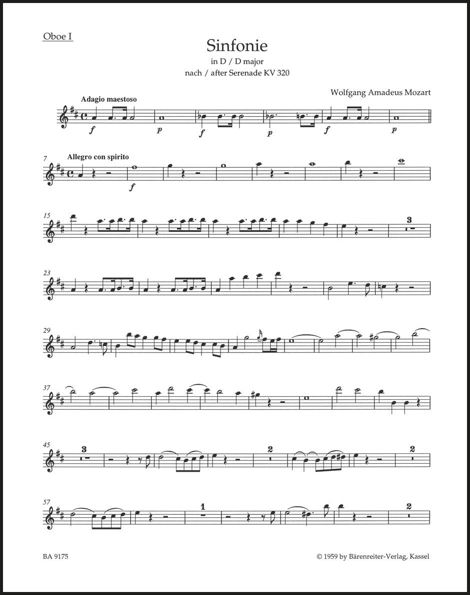 Mozart: Symphony in D Major