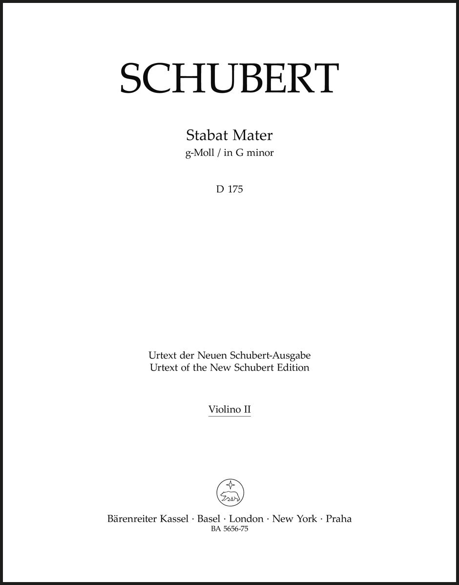 Schubert: Stabat Mater in G Minor, D 175