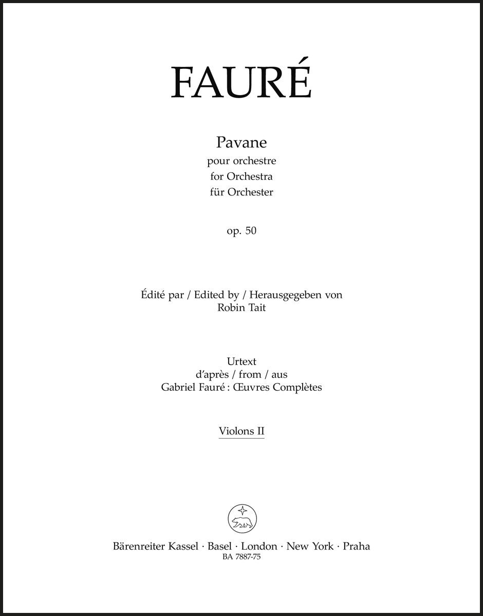 Fauré: Pavane, N 100a, Op. 50