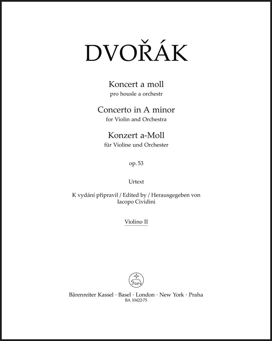 Dvořák: Violin Concerto in A Minor, Op. 53