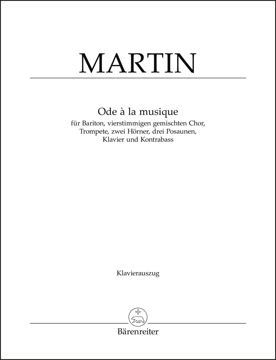 Martin: Ode à la Musique
