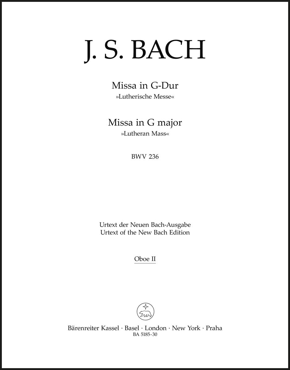 Bach: Mass in G Major, BWV 236