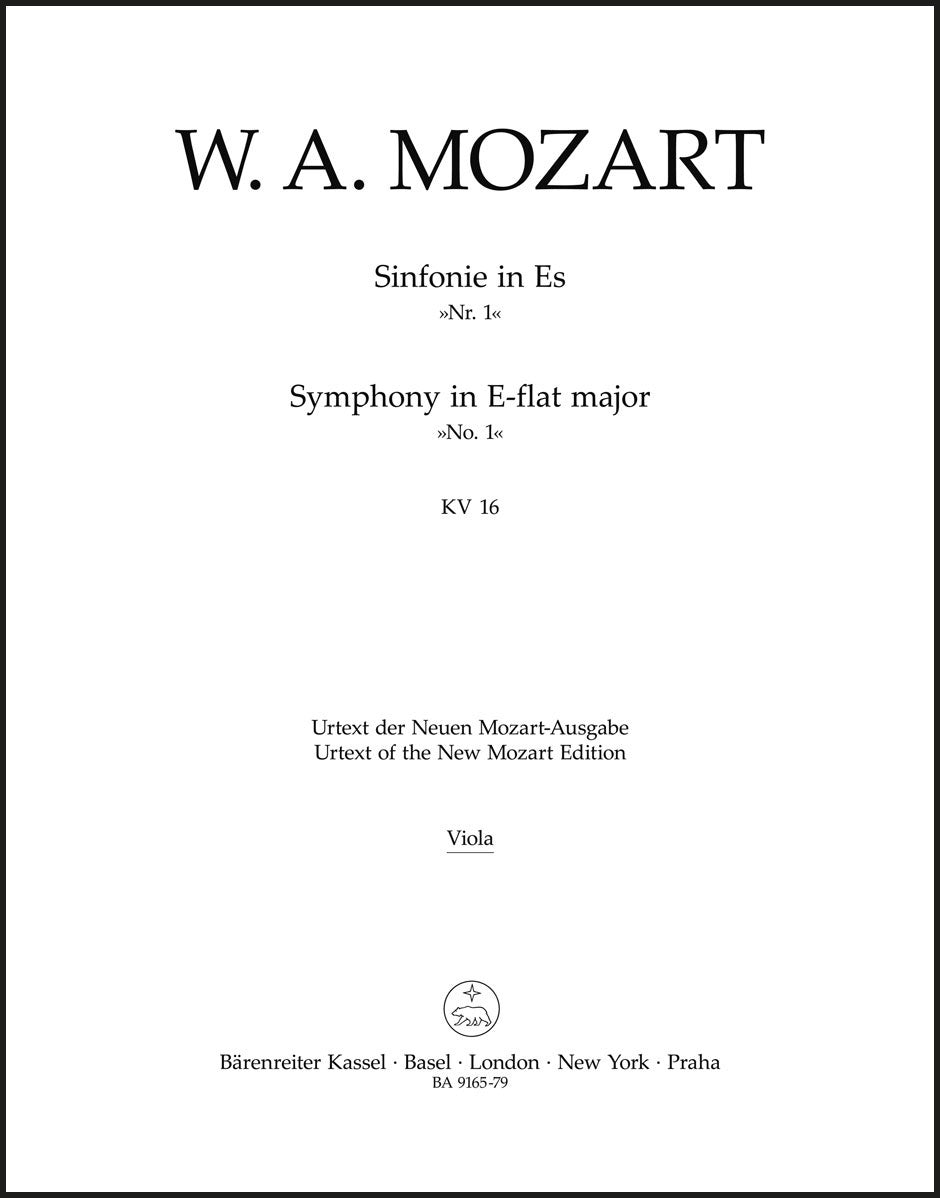 Mozart: Symphony No. 1 in E-flat Major, K. 16
