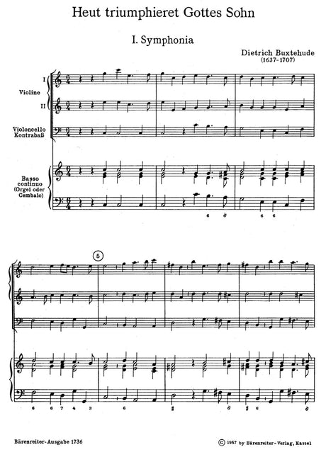 Buxtehude: Heut triumphieret Gottes Sohn, BuxWV 43 - Easter Cantata