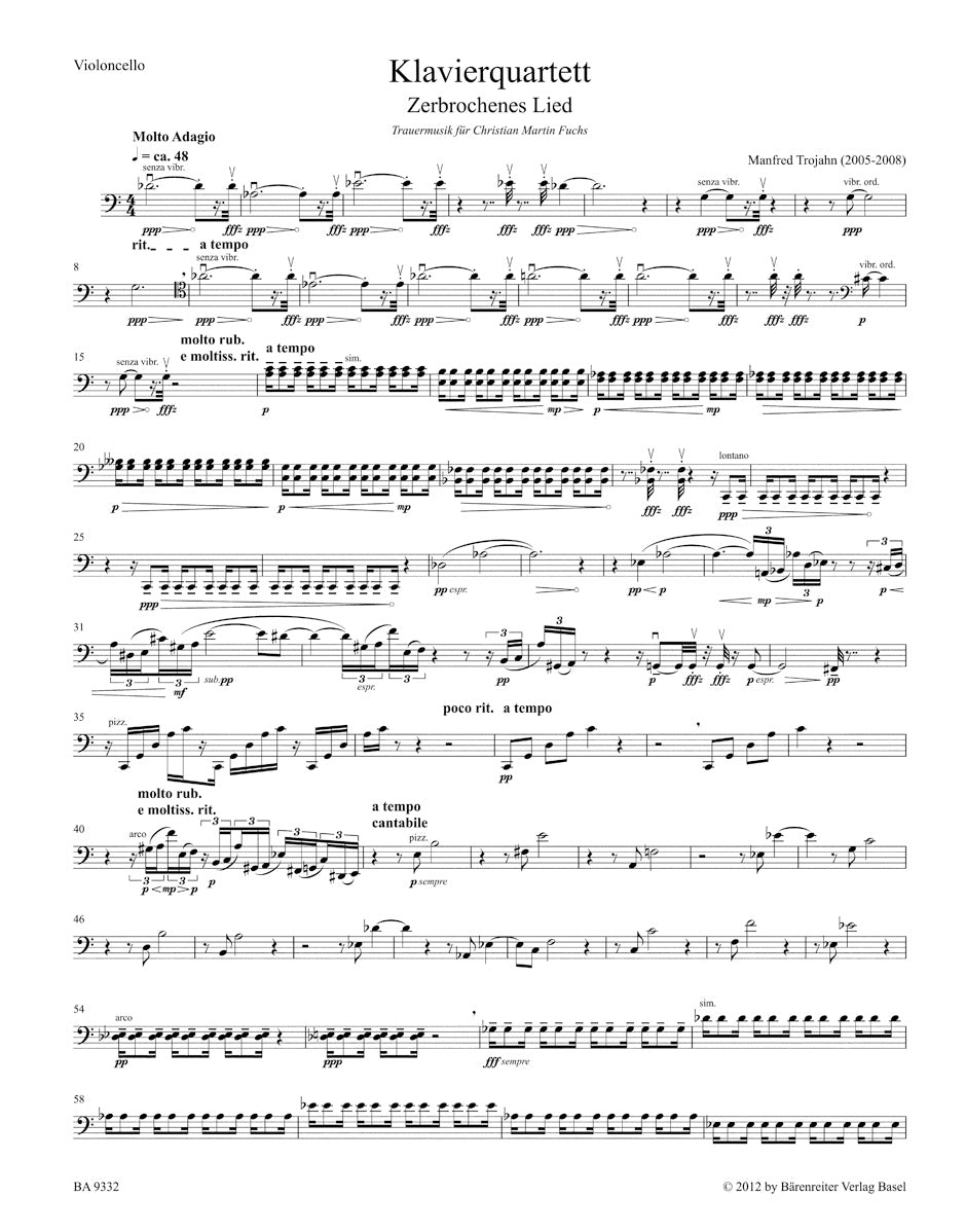 Trojahn: Piano Quartet