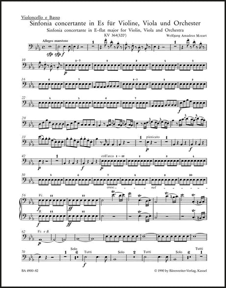 Mozart: Sinfonia concertante, K. 364 (320d)