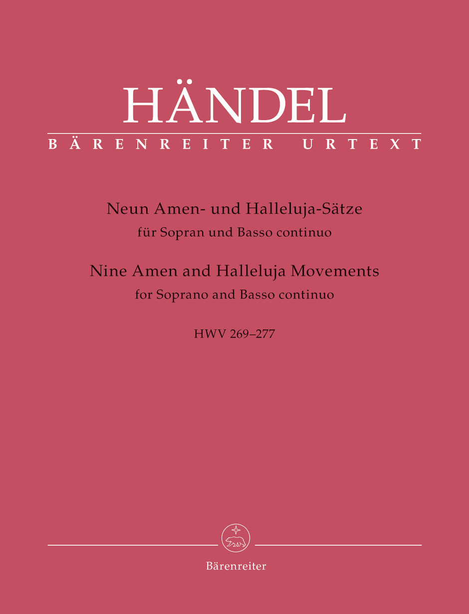 Handel: 9 Amen and Halleluja Movements, HWV 269-277