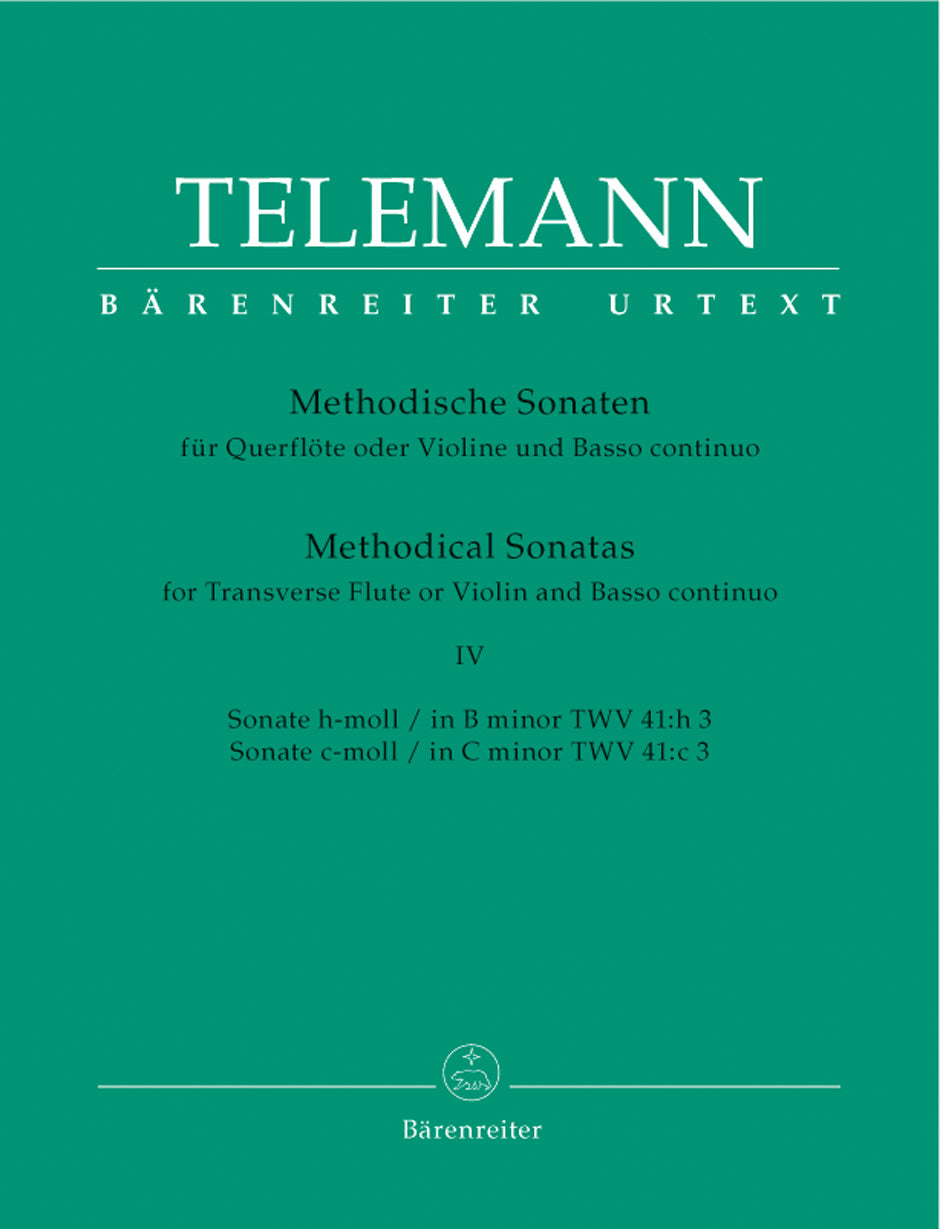Telemann: Methodical Sonatas - Volume 4 (TWV 41:h3 and 41:c3)