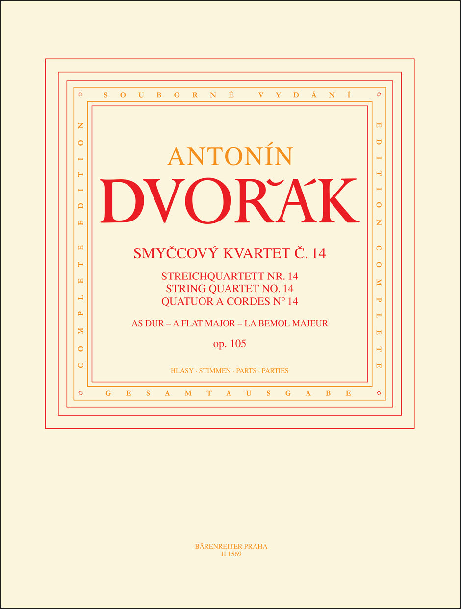 Dvořák: String Quartet No. 14 in A-flat Major, Op. 105