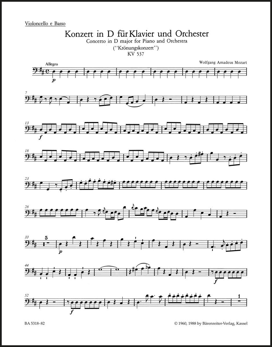 Mozart: Piano Concerto No. 26 in D Major, K. 537