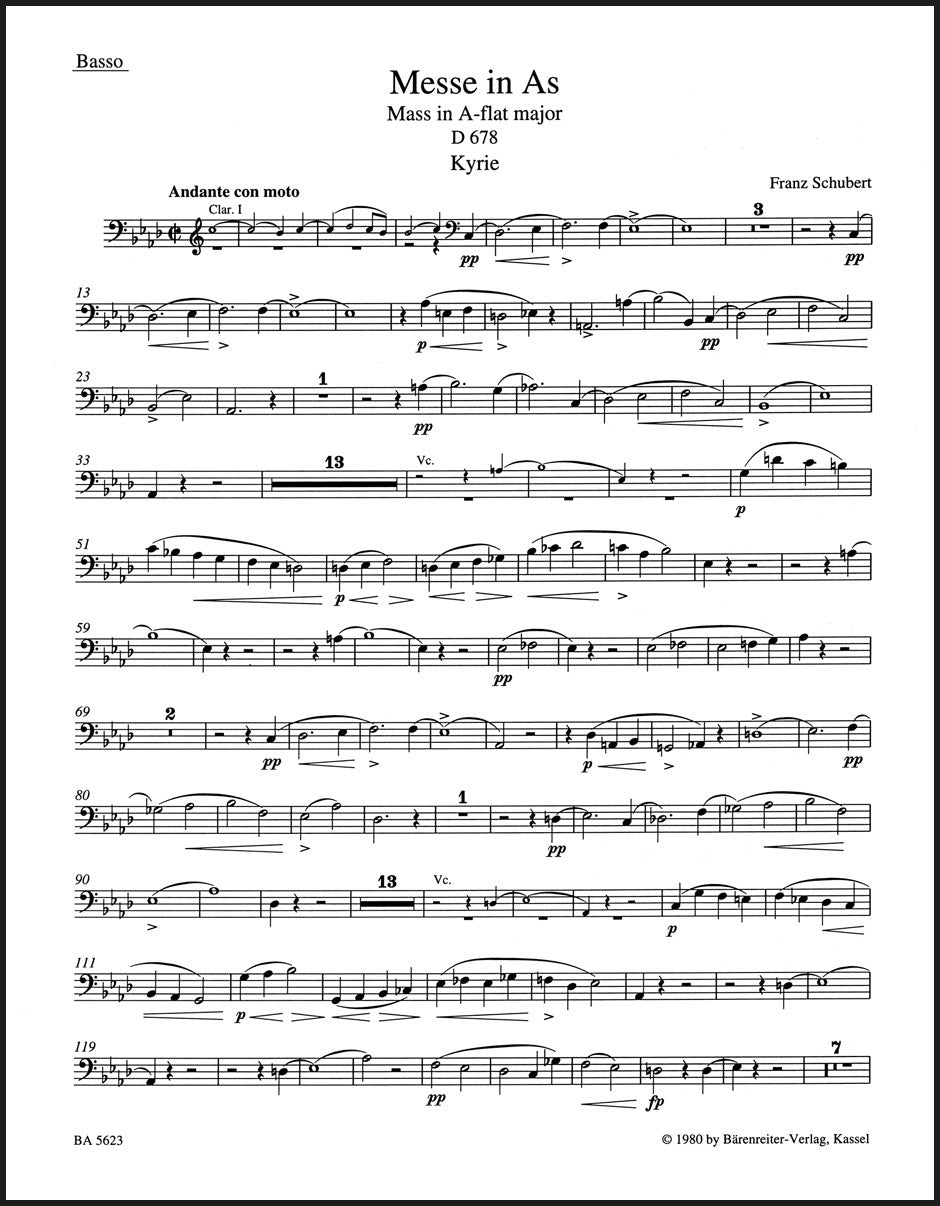 Schubert: Mass in A-flat Major, D 678