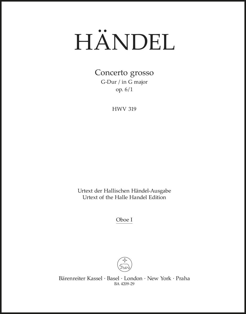 Handel: Concerto grosso in G Major, HWV 319, Op. 6, No. 1