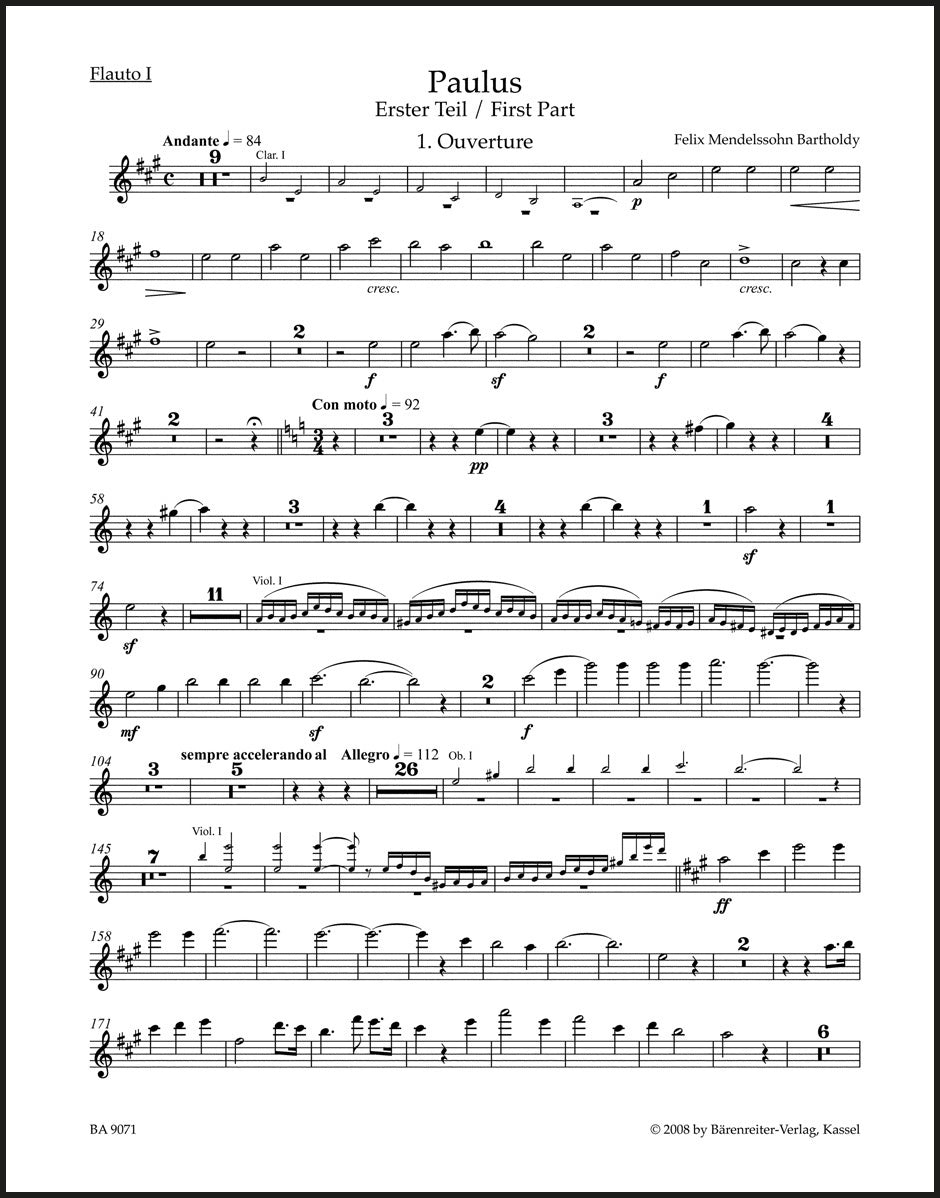 Mendelssohn: St. Paul, MWV A 14, Op. 36