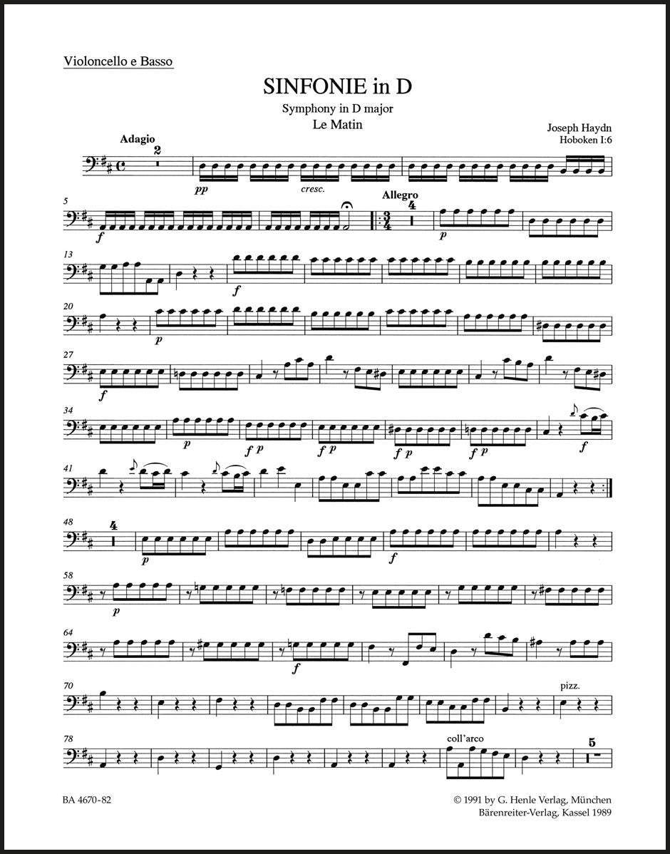 Haydn: Symphony No. 6 in D Major, Hob. I:6