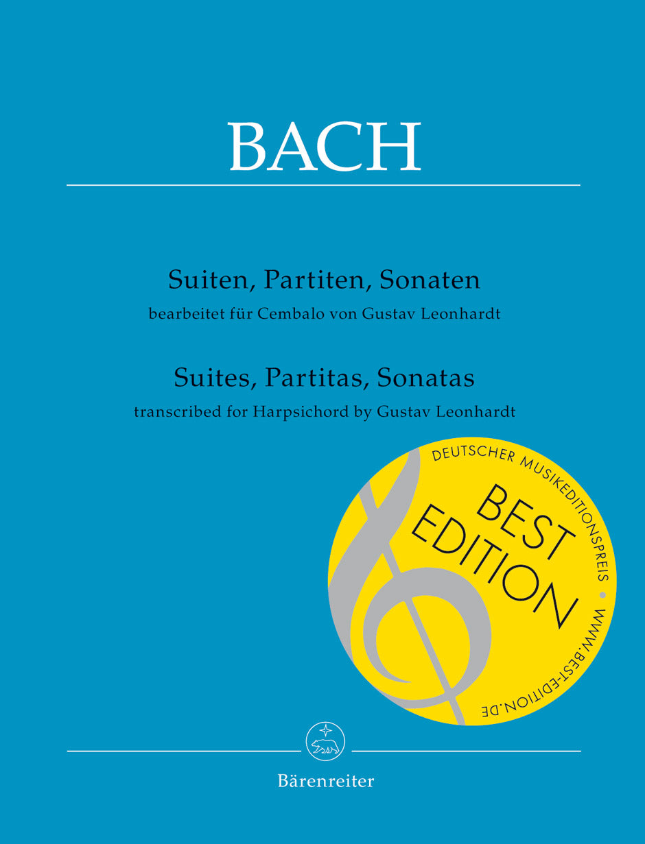 Bach: Suites, Partitas, Sonatas (transc. for harpsichord)