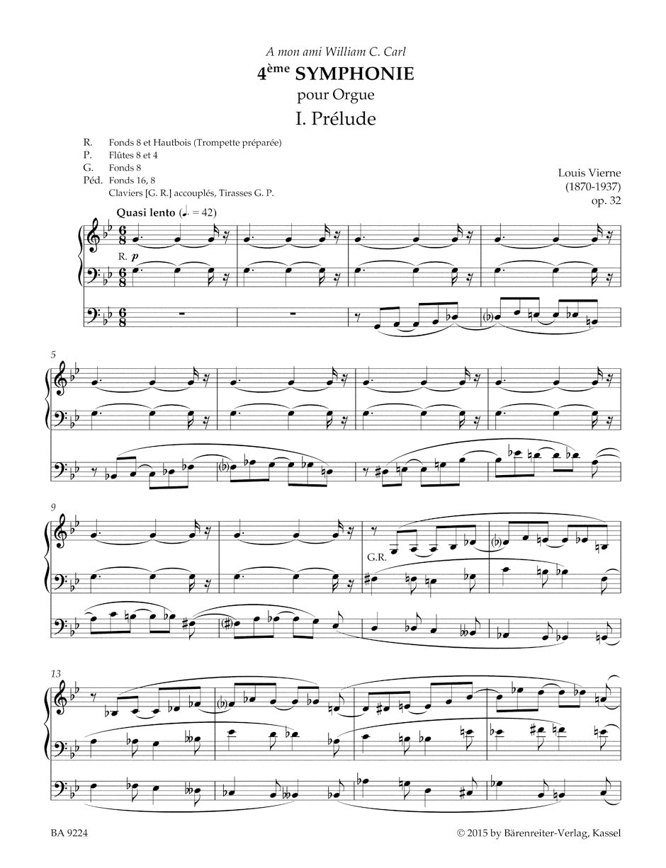 Vierne: Symphony No. 4, Op. 32