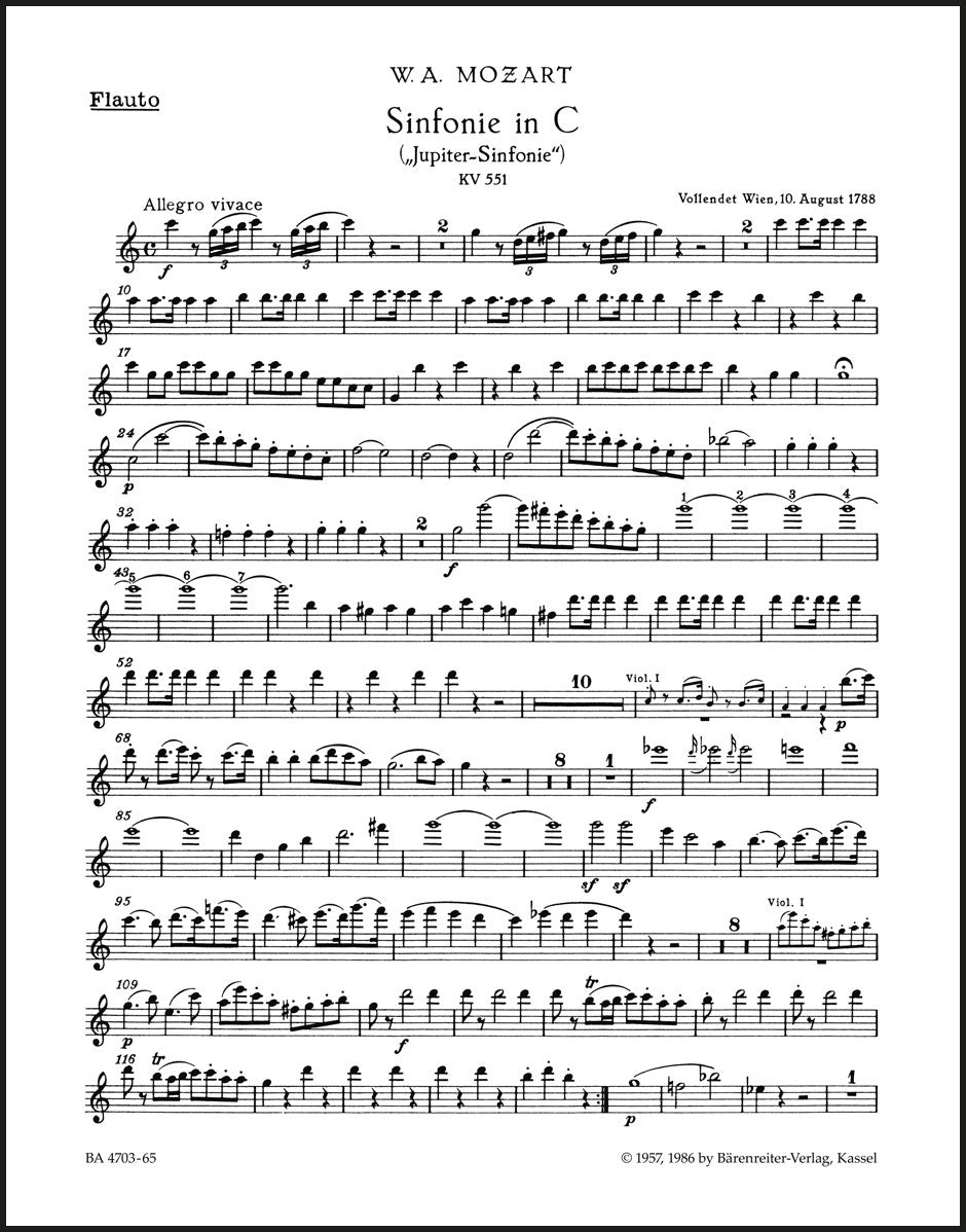 Mozart: Symphony No. 41 in C Major, K. 551 ("Jupiter Symphony")