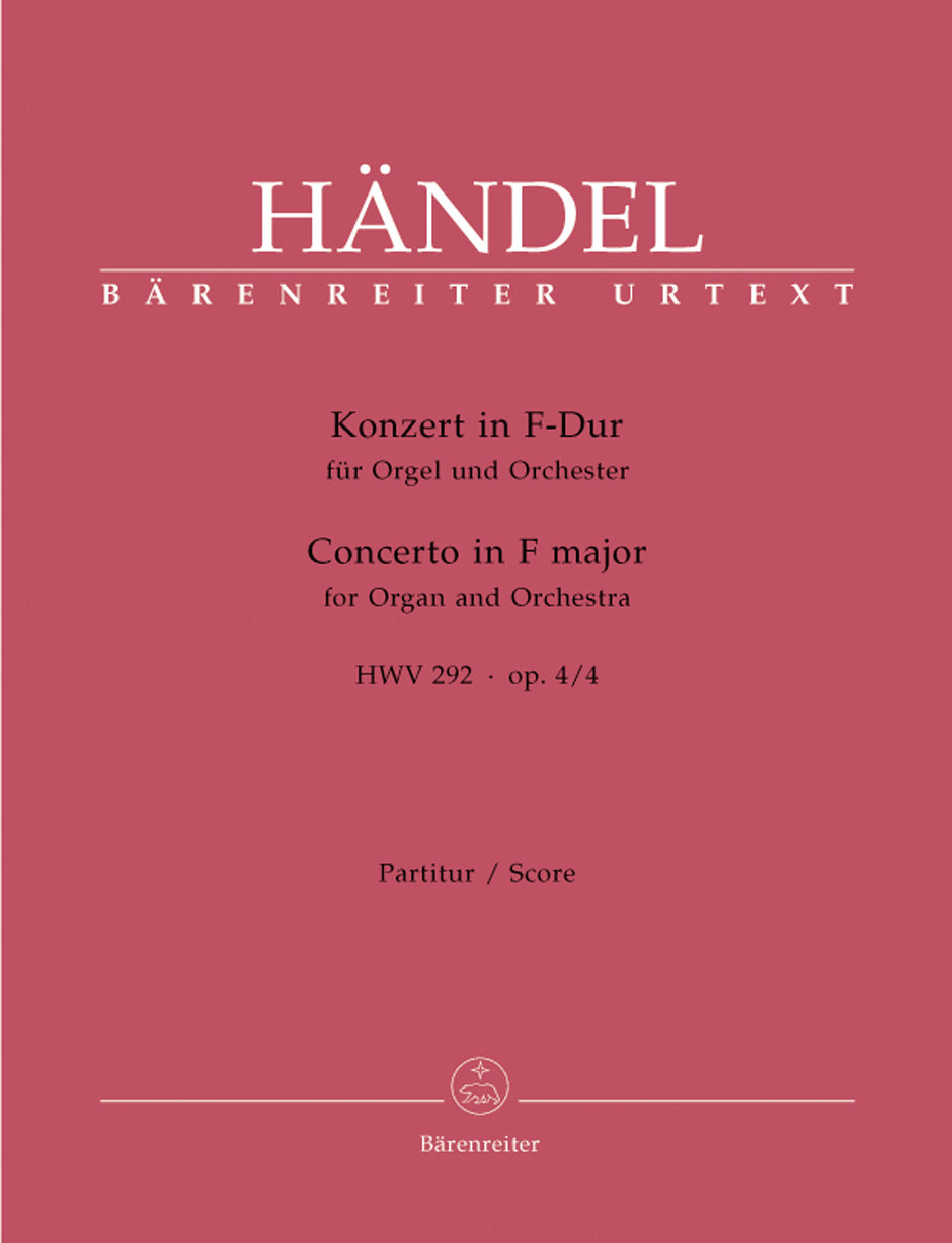 Handel: Organ Concerto in F Major, HWV 292, Op. 4, No. 4