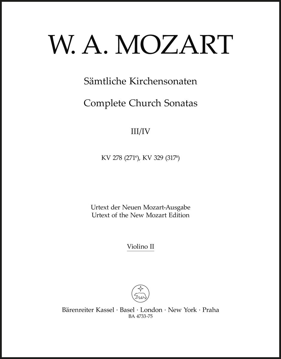 Mozart: Complete Church Sonatas - Volume 3 & 4 (K. 278 & K. 329)