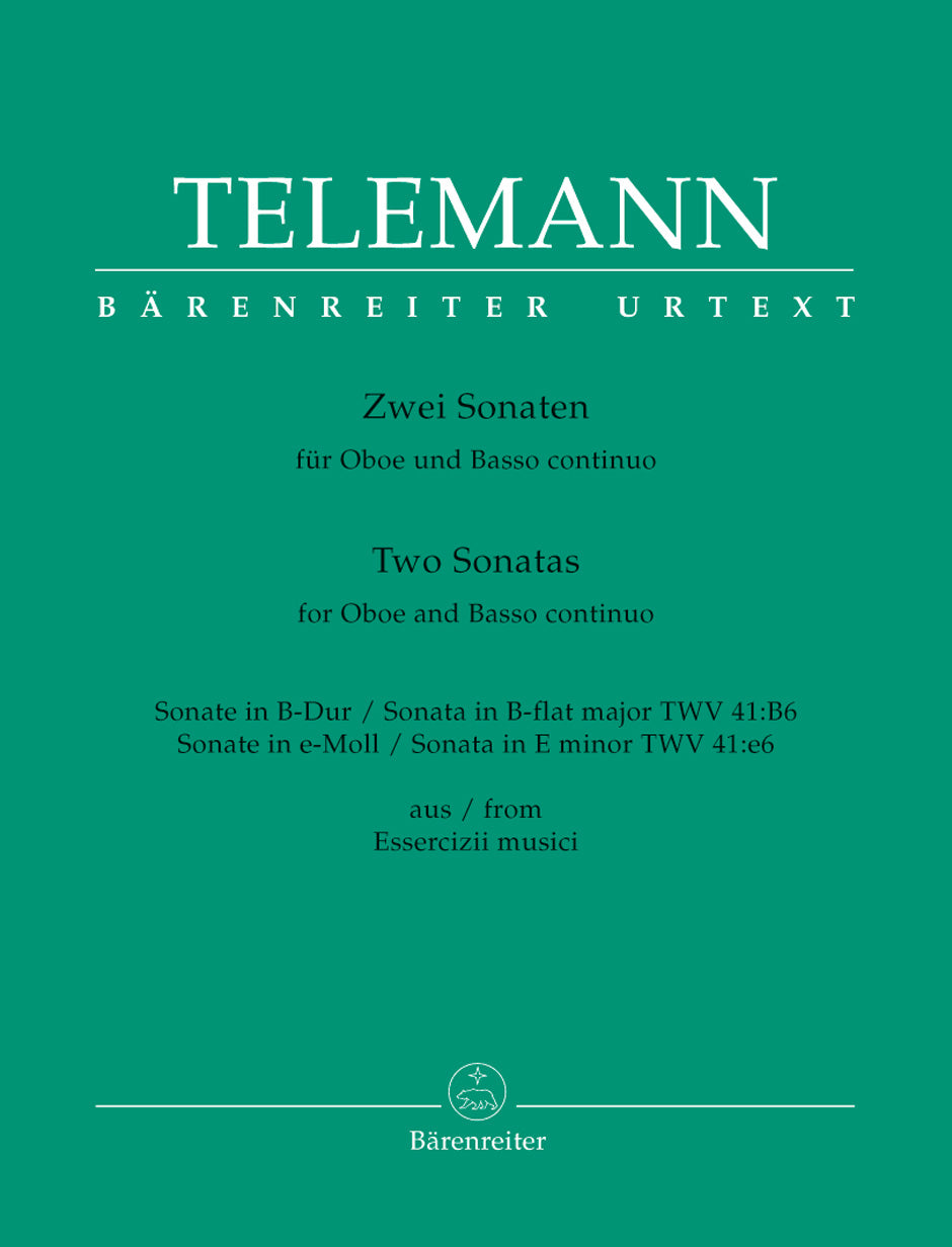 Telemann: 2 Oboe Sonatas, TWV 41:B6 & 41:e6