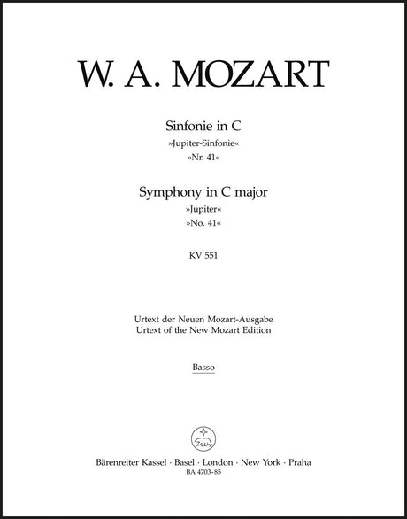 Mozart: Symphony No. 41 in C Major, K. 551 ("Jupiter Symphony")