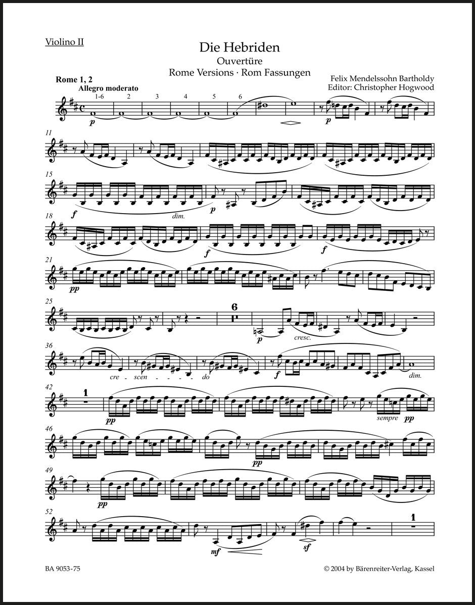 Mendelssohn: The Hebrides, MWV P 7, Op. 26