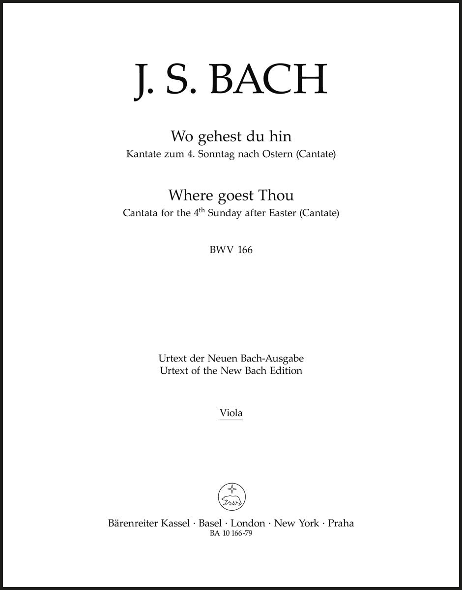Bach: Wo gehest du hin?, BWV 166