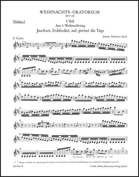 Bach: Christmas Oratorio, BWV 248