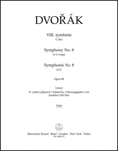Dvořák: Symphony No. 8 in G Major, Op. 88