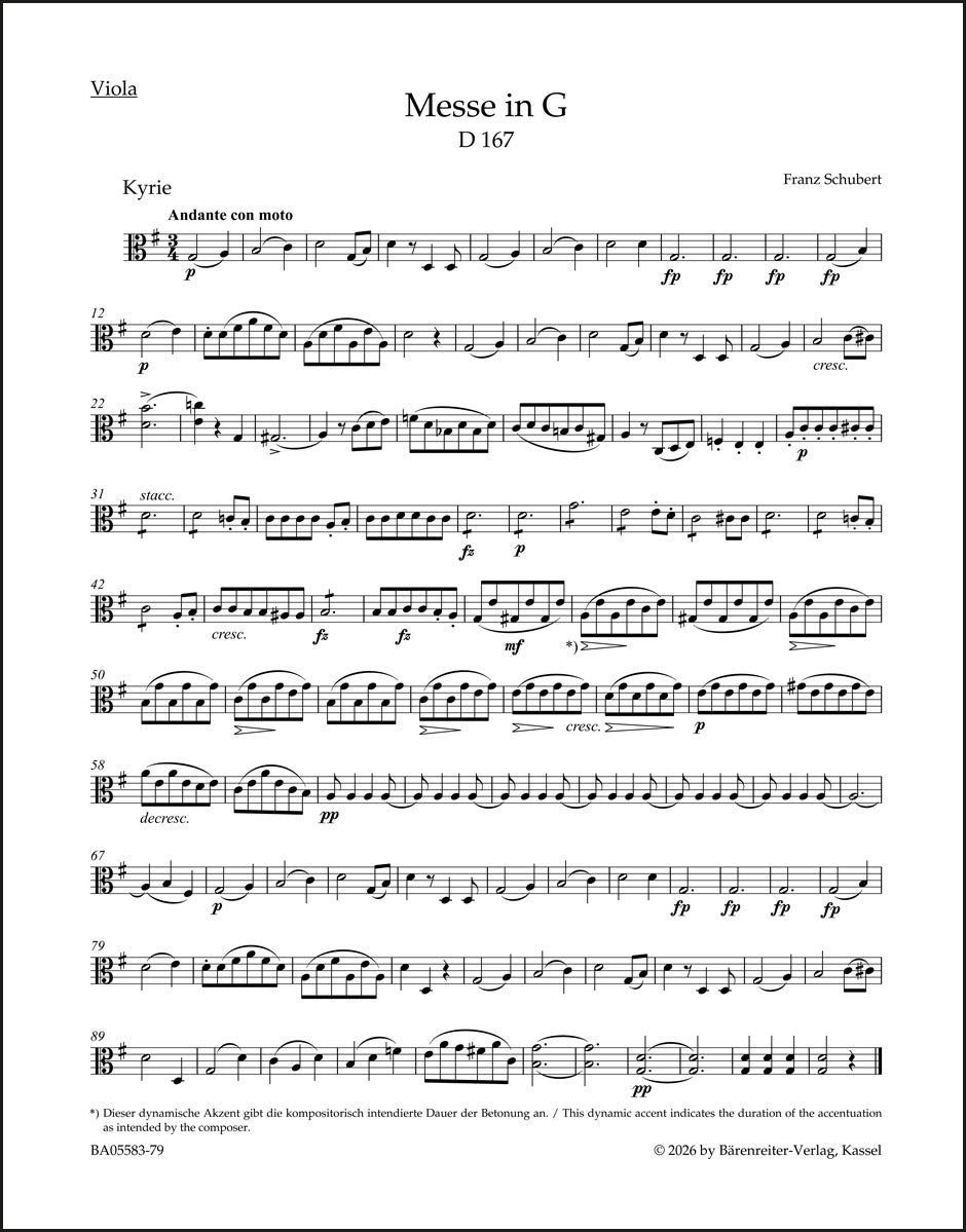 Schubert: Mass No. 2 in G Major, D 167 (Second Version)