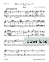 Beethoven: Mass in C Major, Op. 86 (arr. for choir & keyboards)