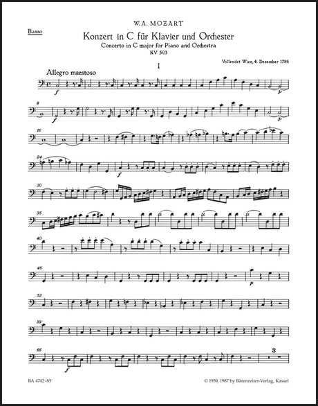 Mozart: Piano Concerto No. 25 in C Major, K. 503