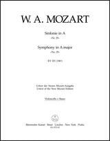 Mozart: Symphony No. 29 in A Major, K. 201 (186a)