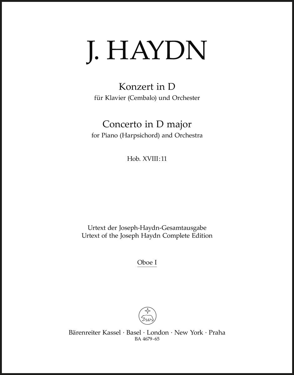Haydn: Piano Concerto in D Major, Hob. XVIII:11