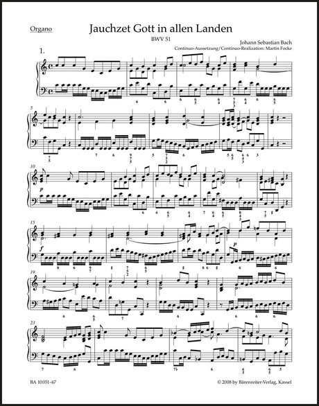 Bach: Jauchzet Gott in allen Landen, BWV 51