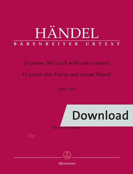 Handel: O praise the Lord with one consent, HWV 254