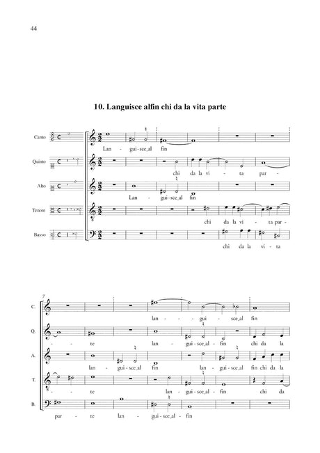 Gesualdo: Madrigali a cinque voci - Volume V