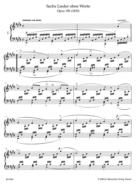 Mendelssohn: Songs Without Words