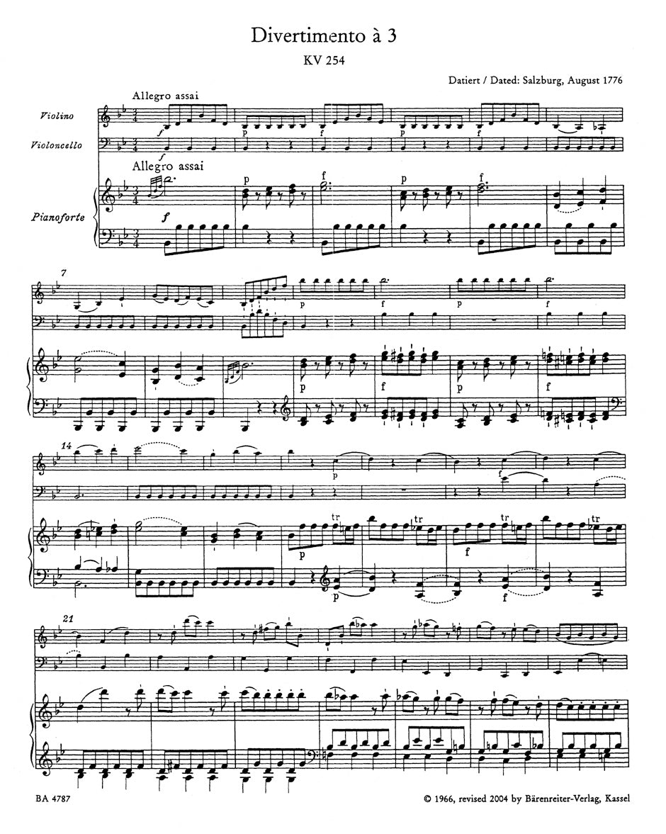 Mozart: Piano Trios