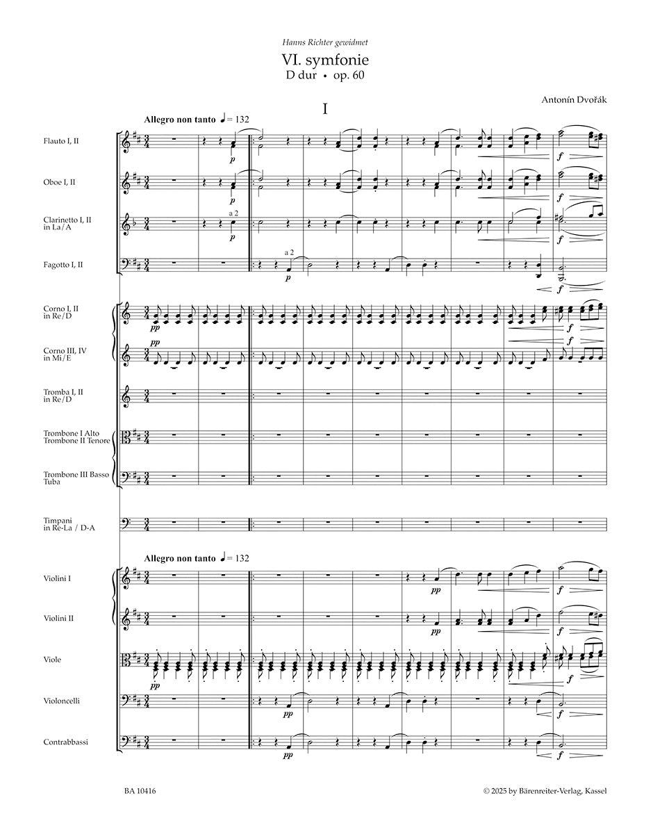 Dvořák: Symphony No. 6 in D Major, Op. 60