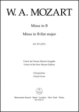 Mozart: Missa brevis in B-flat Major, K. 275 (272b)