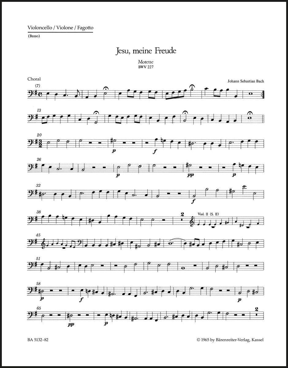 Bach: Jesu, meine Freude, BWV 227