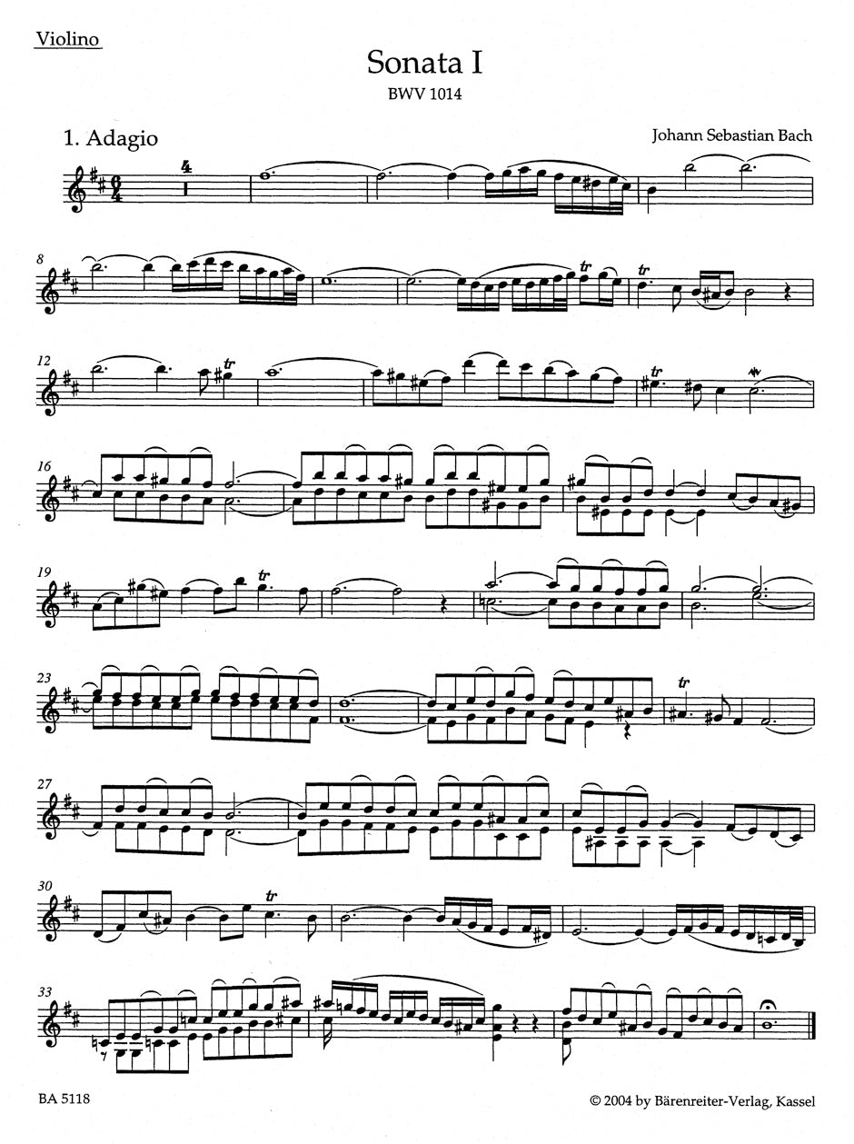 Bach: Violin Sonatas Nos. 1-3, BWV 1014-1016