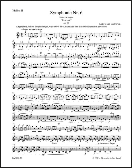 Beethoven: Symphony No. 6 in F Major, Op. 68 ("Pastorale")