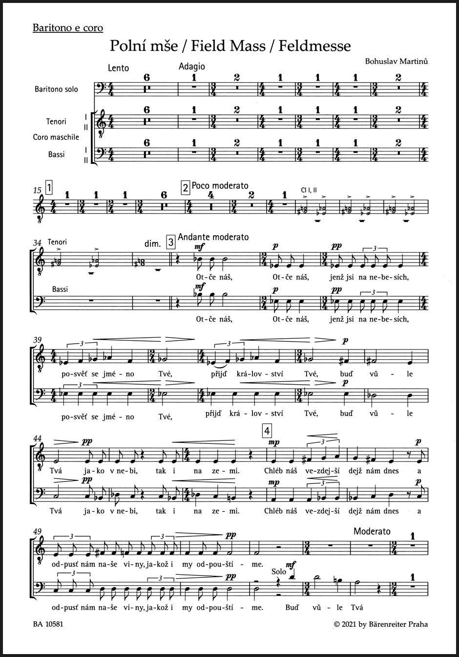 Martinů: Field Mass, H 279
