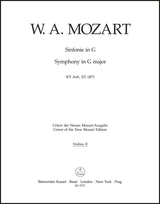 Mozart: Symphony in G Major, K. Anh. 221 (45a)