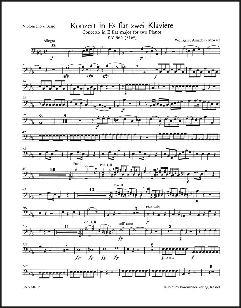 Mozart: Concerto for two Pianos No. 10 in E-flat Major, K. 365 (316a)