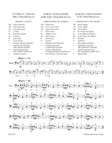 Ševcík: 40 Variations, Op. 3 (arr. for cello)