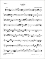 Handel: Concerto for Flute (or Oboe) in G Minor, HWV 287